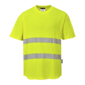 T-SHIRT M/ CURTA ALTA VISIBILIDADE AMARELA C394 